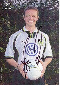 Jürgen Rische   VFL Wolfsburg  Fußball Autogrammkarte  original signiert 