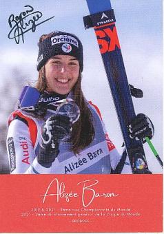 Alizée Baron  Frankreich  Ski  Freestyle  Autogrammkarte original signiert 