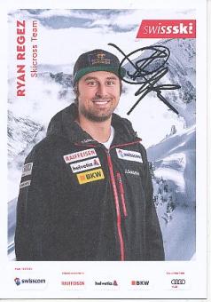 Ryan Regez  Schweiz  Olympiasieger 2022  Ski  Freestyle  Autogrammkarte original signiert 