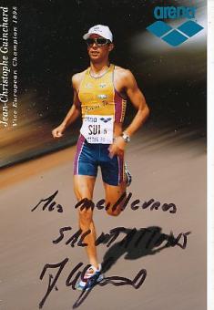 Jean Christophe Guinchard   Triathlon  Leichtathletik  Autogramm Foto original signiert 
