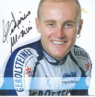 Federico Morini  Team Gerolsteiner   Radsport  Autogrammkarte  original signiert 