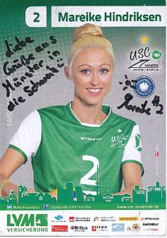 Mareike Hindriksen  USC Münster  Frauen Volleyball Autogrammkarte original signiert 