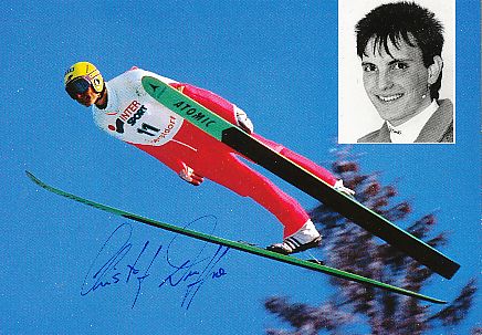 Christof Duffner  Skispringen  Autogrammkarte  original signiert 