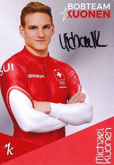 Michael Kuonen  Schweiz  Bob Sport  Autogrammkarte  original signiert 