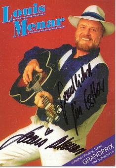 Louis Menar  Musik Autogrammkarte original signiert 