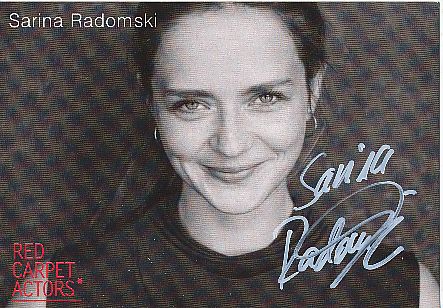 Sarina Radomski   Film & TV  Autogrammkarte original signiert 