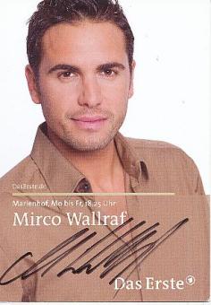 Mirco Wallraf  Marienhof  TV  Serie Autogrammkarte original signiert 