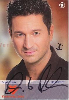 Angelo Franke  Verbotene Liebe  TV  Serie Autogrammkarte original signiert 