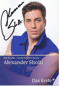 Alexander Sholti  Eine für alle   TV  Serie Autogrammkarte original signiert 