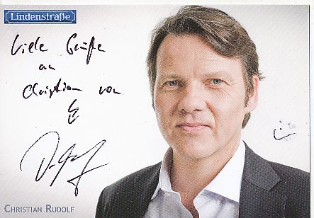 Christian Rudolf  Lindenstraße   TV  Serie Autogrammkarte original signiert 