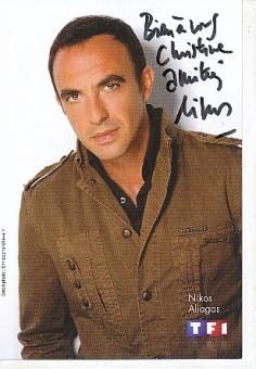 Nikos Aliagas  TF1  TV  Sender  Autogrammkarte original signiert 