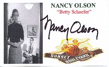 Nancy Olson   Film &  TV Autogramm Karte original signiert 