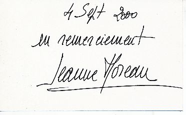 Jeanne Moreau † 2017  Film &  TV Autogramm Karte original signiert 