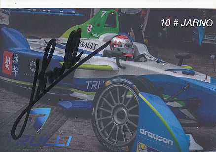 Jarno Trulli  Renault  Formel 1 Auto Motorsport  Autogrammkarte  original signiert 
