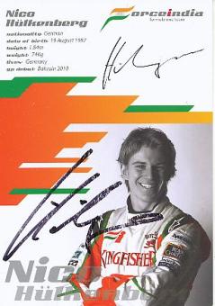 Nico Hülkenberg  Force India  Formel 1 Auto Motorsport  Autogrammkarte  original signiert 