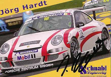 Jörg Hardt  Porsche  Auto Motorsport  Autogrammkarte  original signiert 