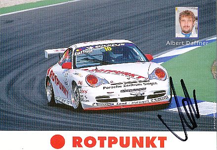 Albert Daffner  Porsche  Auto Motorsport  Autogrammkarte  original signiert 