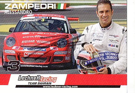 Alessandro Zampedri  Porsche  Auto Motorsport  Autogrammkarte  original signiert 