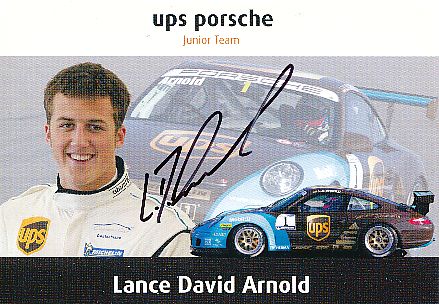 Lance David Arnold  Porsche  Auto Motorsport  Autogrammkarte  original signiert 
