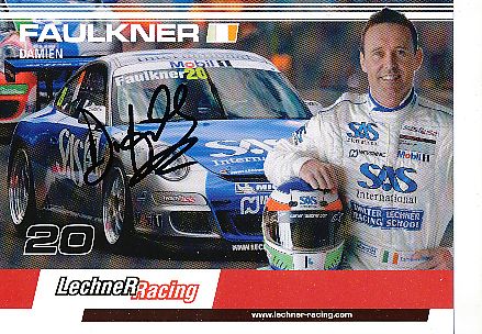 Damien Faulkner  Porsche  Auto Motorsport  Autogrammkarte  original signiert 