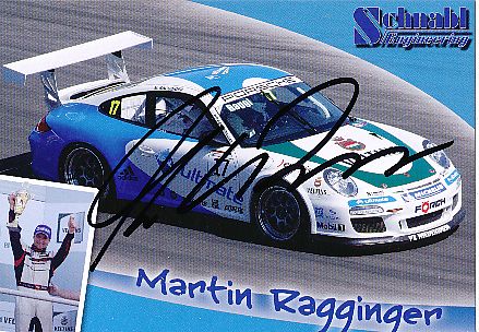 Martin Ragginger  Porsche  Auto Motorsport  Autogrammkarte  original signiert 