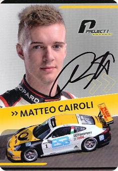 Matteo Cairoli  Porsche  Auto Motorsport  Autogrammkarte  original signiert 