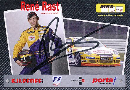 Rene Rast   Porsche  Auto Motorsport  Autogrammkarte  original signiert 