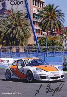 Andreas Mayerl   Porsche  Auto Motorsport  Autogrammkarte  original signiert 