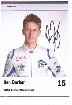 Ben Barker   Porsche  Auto Motorsport  Autogrammkarte  original signiert 