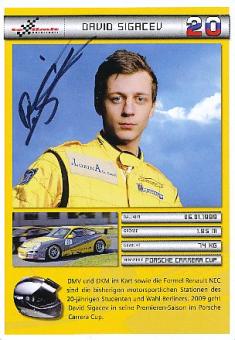 David Sigacev   Porsche  Auto Motorsport  Autogrammkarte  original signiert 