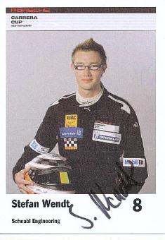 Stefan Wendt  Porsche  Auto Motorsport  Autogrammkarte  original signiert 