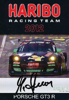Haribo  Racing Team 2012  Porsche  Auto Motorsport  Autogrammkarte  original signiert 