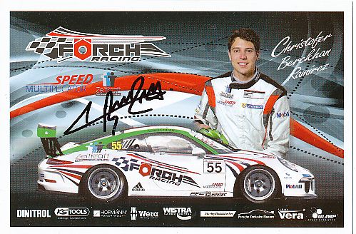 Christopher Berekhan Ramirez  Porsche  Auto Motorsport  Autogrammkarte  original signiert 