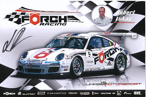Robert Lukas  Porsche  Auto Motorsport  Autogrammkarte  original signiert 