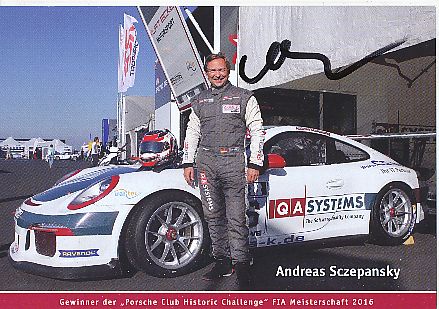 Andreas Sczepansky   Porsche  Auto Motorsport  Autogrammkarte  original signiert 
