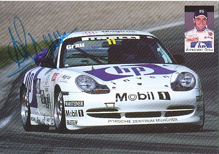 Alexander Grau   Porsche  Auto Motorsport  Autogrammkarte  original signiert 
