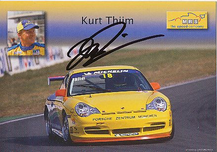 Kurt Thiim   Porsche  Auto Motorsport  Autogrammkarte  original signiert 