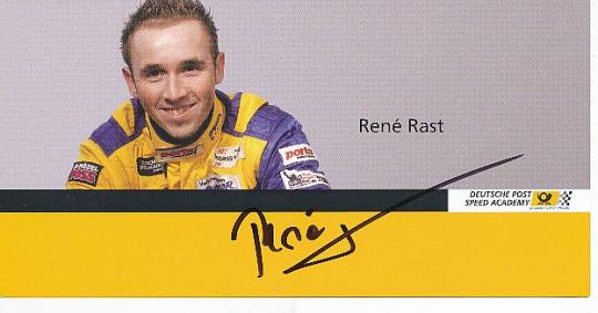 Rene Rast  Porsche  Auto Motorsport  Autogrammkarte  original signiert 