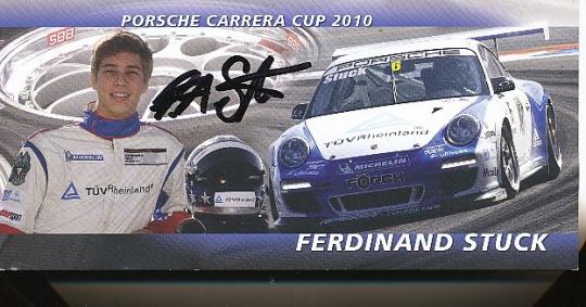 Ferdinand Stuck  Porsche  Auto Motorsport  Autogrammkarte  original signiert 
