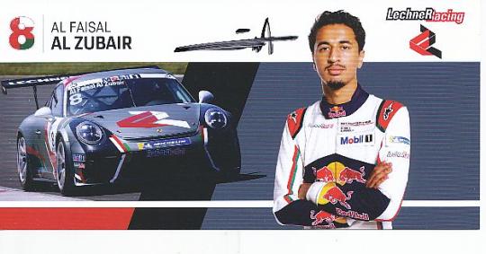 Al Faisal Al Zubair   Porsche  Auto Motorsport  Autogrammkarte  original signiert 