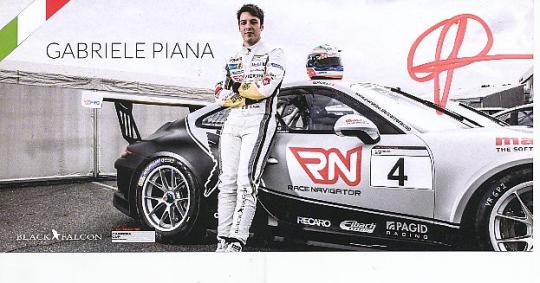 Gabriele Piana   Porsche  Auto Motorsport  Autogrammkarte  original signiert 