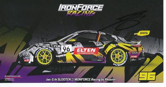 Jan Erik Slooten  Porsche  Auto Motorsport  Autogrammkarte  original signiert 