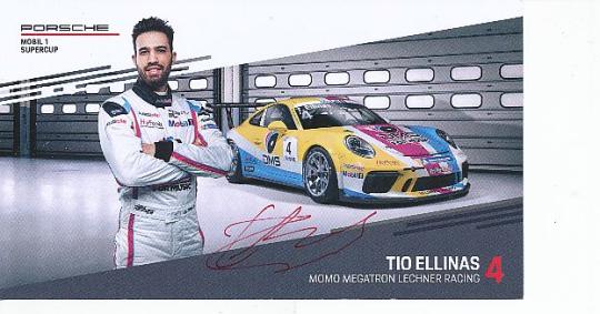 Tio Ellinas  Porsche  Auto Motorsport  Autogrammkarte  original signiert 