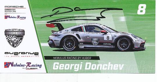 Georgi Donchev  Porsche  Auto Motorsport  Autogrammkarte  original signiert 