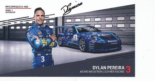 Dylan Pereira  Porsche  Auto Motorsport  Autogrammkarte  original signiert 