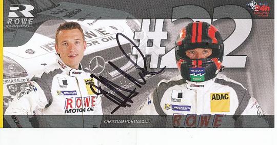 Christian Hohenadel   Mercedes  Auto Motorsport  Autogrammkarte  original signiert 