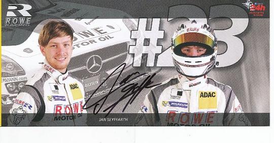 Jan Seyffarth   Mercedes  Auto Motorsport  Autogrammkarte  original signiert 