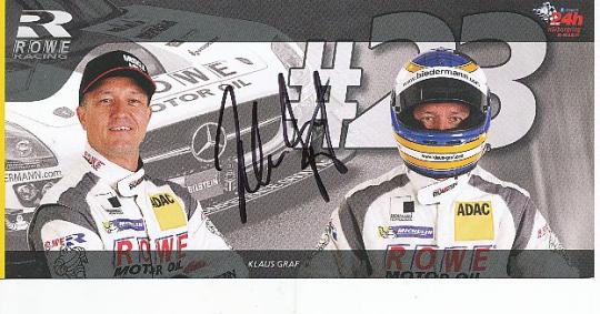 Klaus Graf   Mercedes  Auto Motorsport  Autogrammkarte  original signiert 