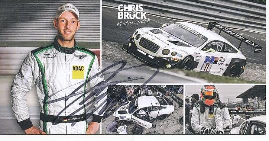 Chris Brück   Mercedes  Auto Motorsport  Autogrammkarte  original signiert 