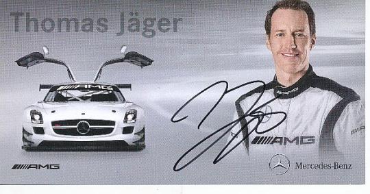Thomas Jäger   Mercedes  Auto Motorsport  Autogrammkarte  original signiert 